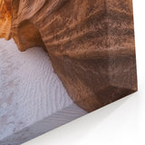 Narrow Canyon Path Art - Serene Sandstone Landscape Canvas Prints