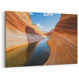 Ripple Canyon Reflection Art - Tranquil Sandstone Canvas Decor