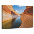 Ripple Canyon Reflection Art - Tranquil Sandstone Canvas Decor