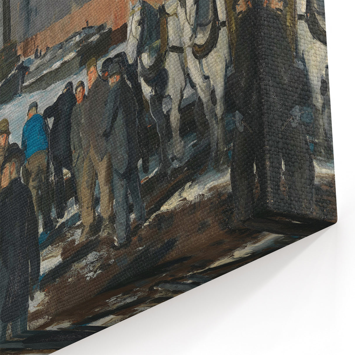 Modern Wall Art: Industrial Winter Scene with Urban Charm