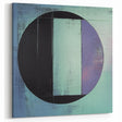Modern Geometric Wall Art - Teal and Violet Abstract Circle Design