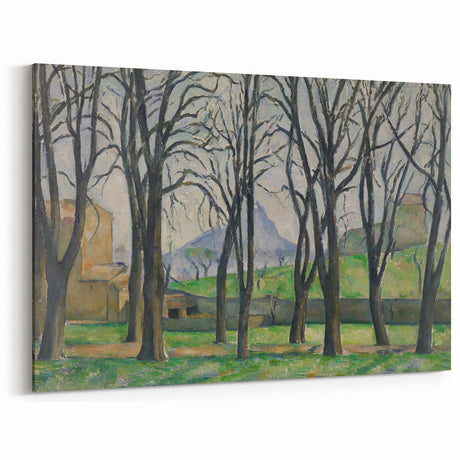 Modern Wall Art: Serene Landscape with Chestnut Trees