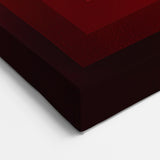Bold Geometric Wall Art - Concentric Squares in Red and Black Tones