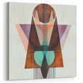 Abstract Geometric Wall Art - Earthy and Vibrant Triangle Design