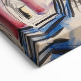 Modern Wall Art: Abstract Church Scene with Bold Colors