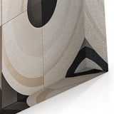 Contemporary Abstract Canvas - Black and White Geometric Wall Decor