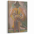 Man Carrying a Deer - Vibrant Expressionist Artwork by Weisz-Kubínčan