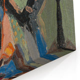 Man’s Face - Bold and Vibrant Expressionist Portrait by Weisz-Kubínčan