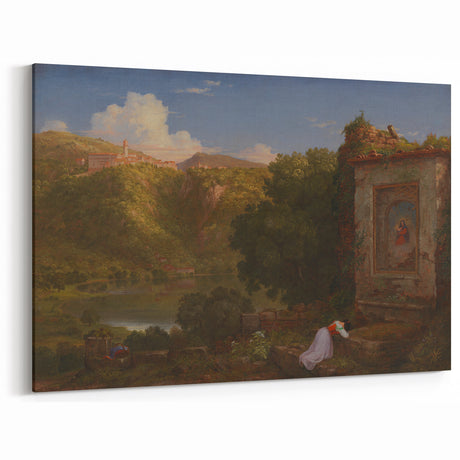 Famous Romantic Era Art: "Il Penseroso" Landscape by Thomas Cole