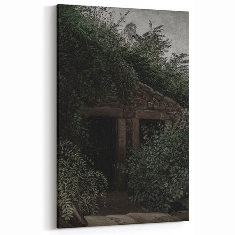 Romantic Art Prints: "An Overgrown Mineshaft" by Carl Gustav Carus