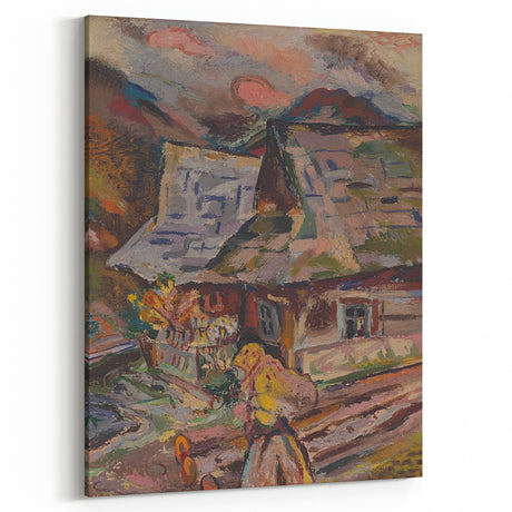 Expressionism Wall Art - Vibrant Mountain Morning Scene Painting