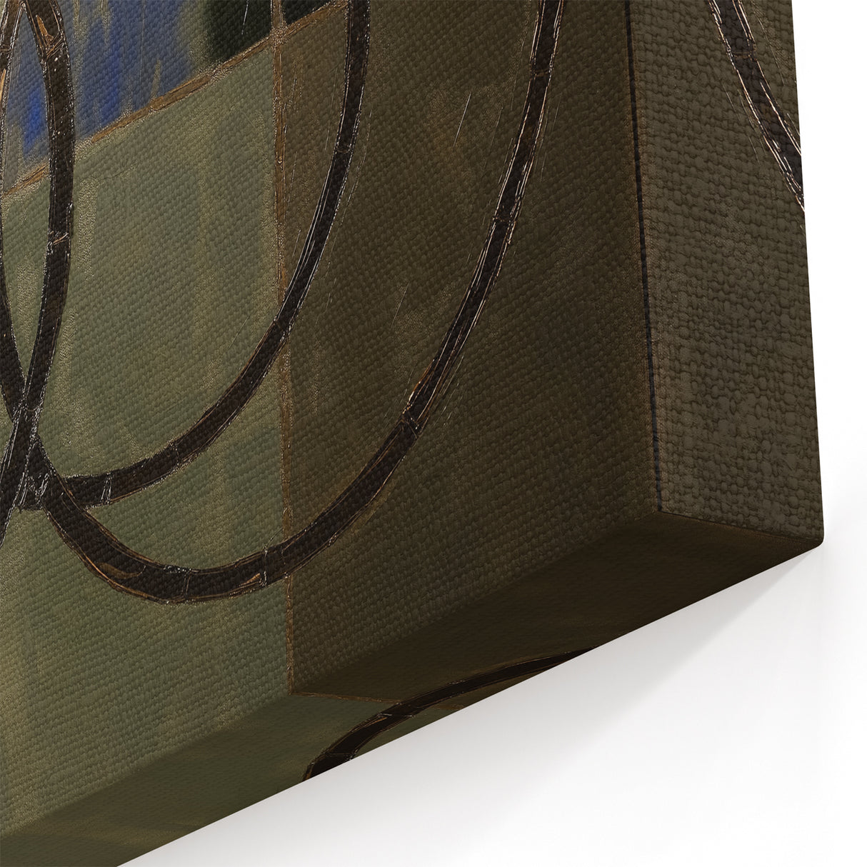Modern Geometric Art Prints – Abstract Intersecting Rings Wall Decor