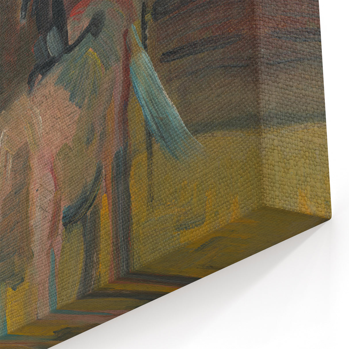 Expressionism Wall Art - Circus Motif with Horse and Performer Scene