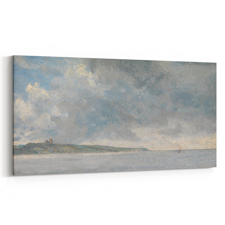 Romanticism Art Coastal Scene with Cliffs - Historical Romantic Canvas