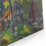 Abstract Expressionist Floral Landscape Wall Art - Vibrant Modern Decor