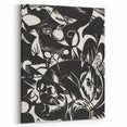 Dynamic Black & White Expressionist Wall Art - Abstract Animal Design