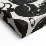 Dynamic Black & White Expressionist Wall Art - Abstract Animal Design