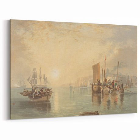 Romanticism Art - Sunrise at Margate - Classic Coastal Romantic Print