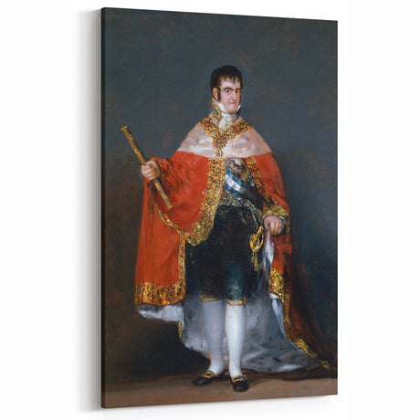Romanticism Art - Portrait of Ferdinand VII - Classic Royal Print