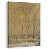 Romanticism Art - Winter Sun Landscape - Classic Seasonal Romantic Print