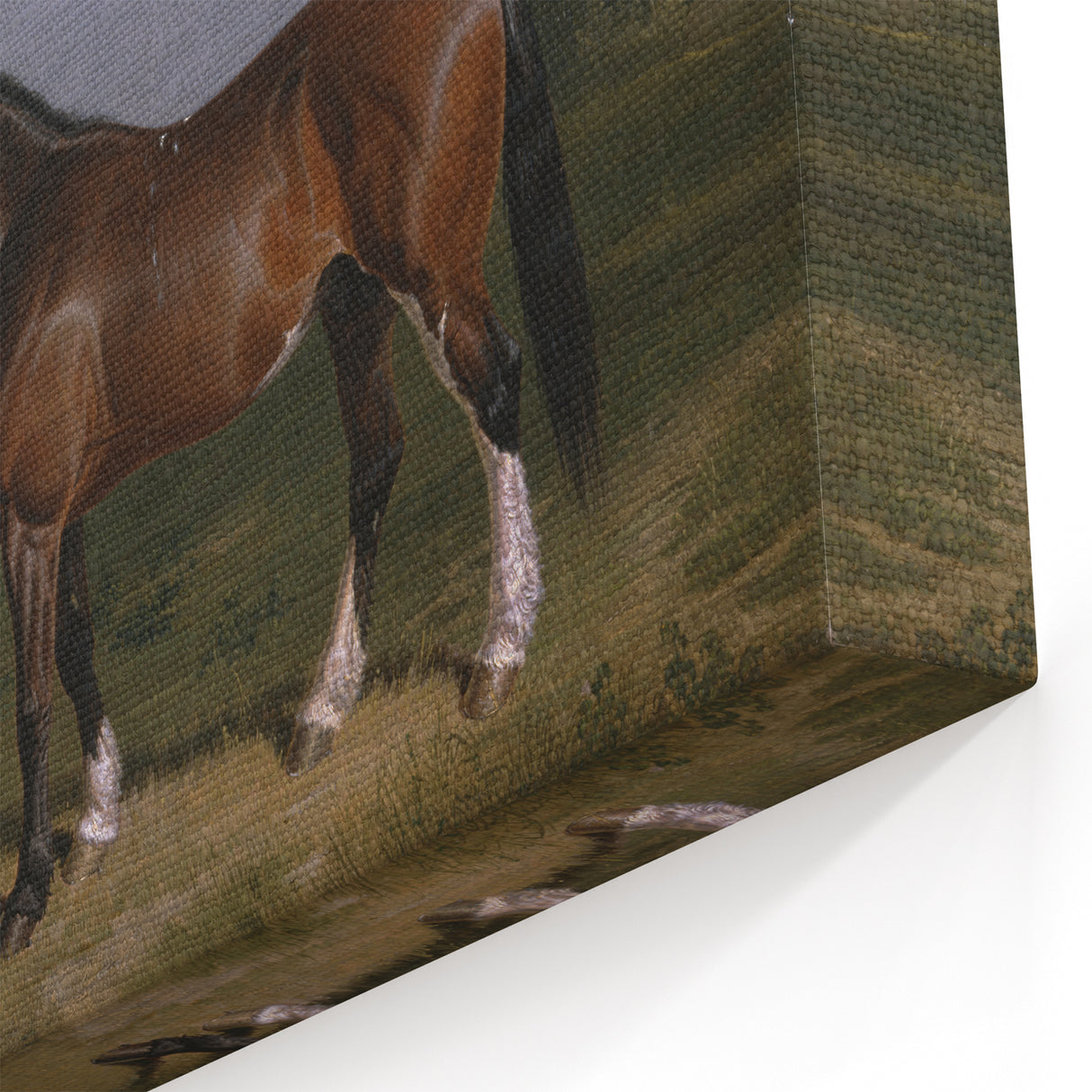 A Clydesdale Stallion by John Frederick Herring - Romantic Art Print