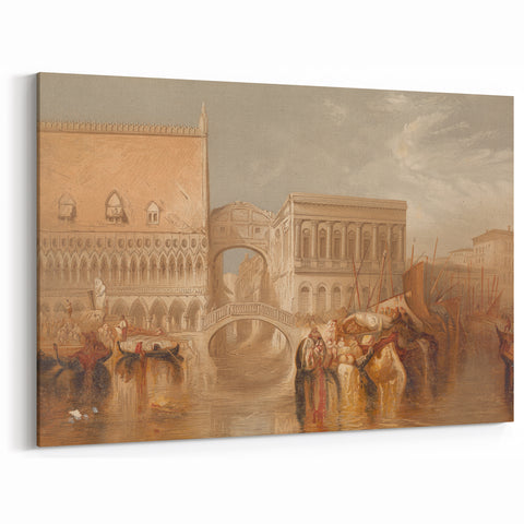 Venice - Bridge of Sighs - Romanticism Architecture Art Print
