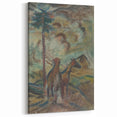 Expressionist Equestrian Landscape Wall Art - Dreamy Scenic Design