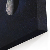 Sun and Moon Wall Art - NASA Space Exploration Canvas Print