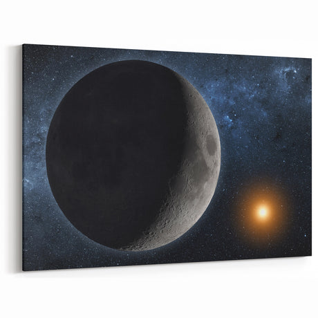 Lunar Eclipse Wall Art - NASA Space Exploration Canvas Print