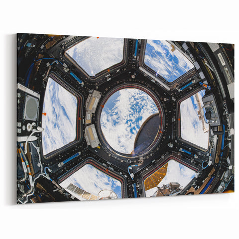 Space Station View Wall Art - NASA Exploration Window Canvas