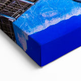 Satellite Over Earth Wall Art - Vibrant NASA Exploration Canvas