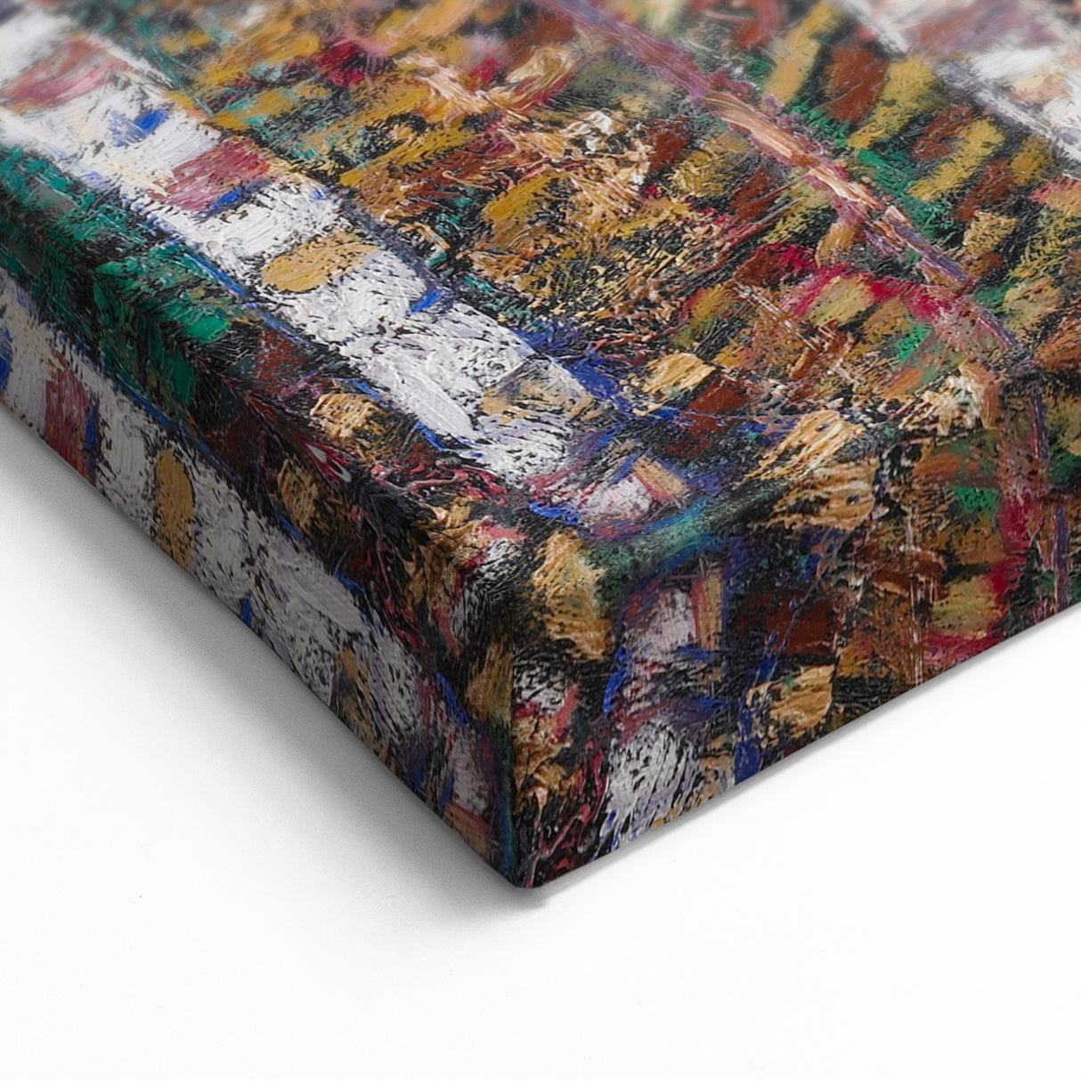Modern Wall Art: Abstract Birch Forest in Vibrant Hues