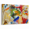 Abstract Modern Art: Dynamic Composition with Bold Colors