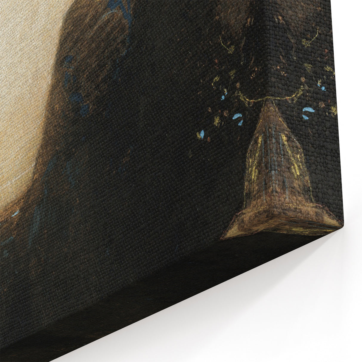 Modern Wall Art: Enigmatic Melancholy in Golden Tones