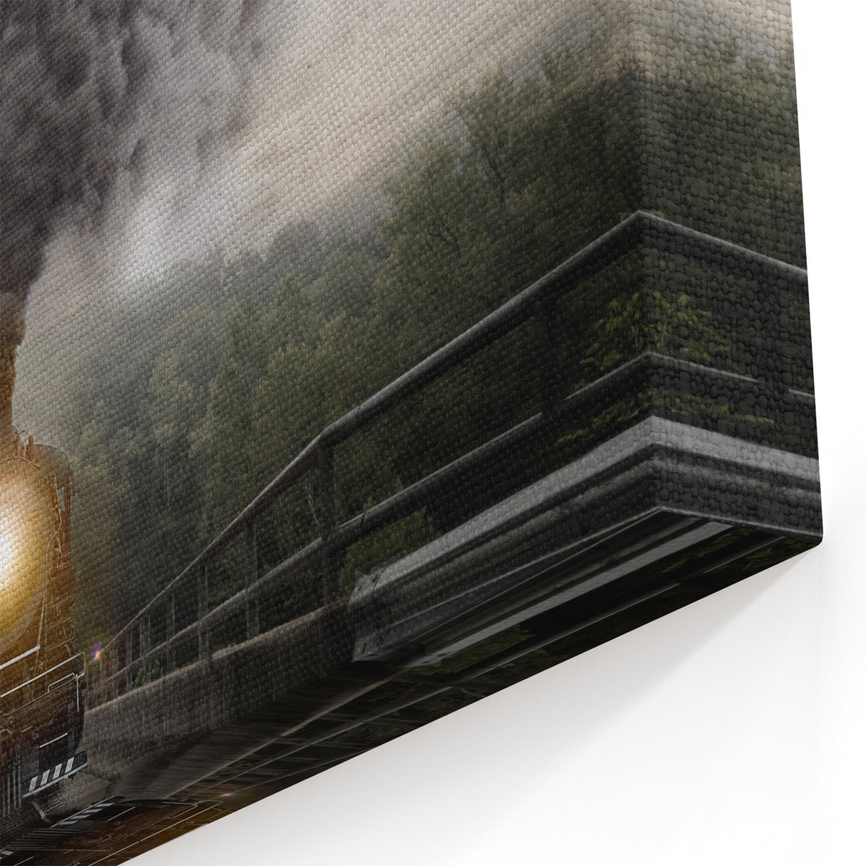 Vintage Train Service Vehicles Wall Art - Emergency Vehicles Canvas Print