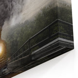 Vintage Train Service Vehicles Wall Art - Emergency Vehicles Canvas Print