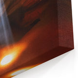 Sunlit Canyon Wall Art - Vibrant Canyon Canvas Prints for Home Decor