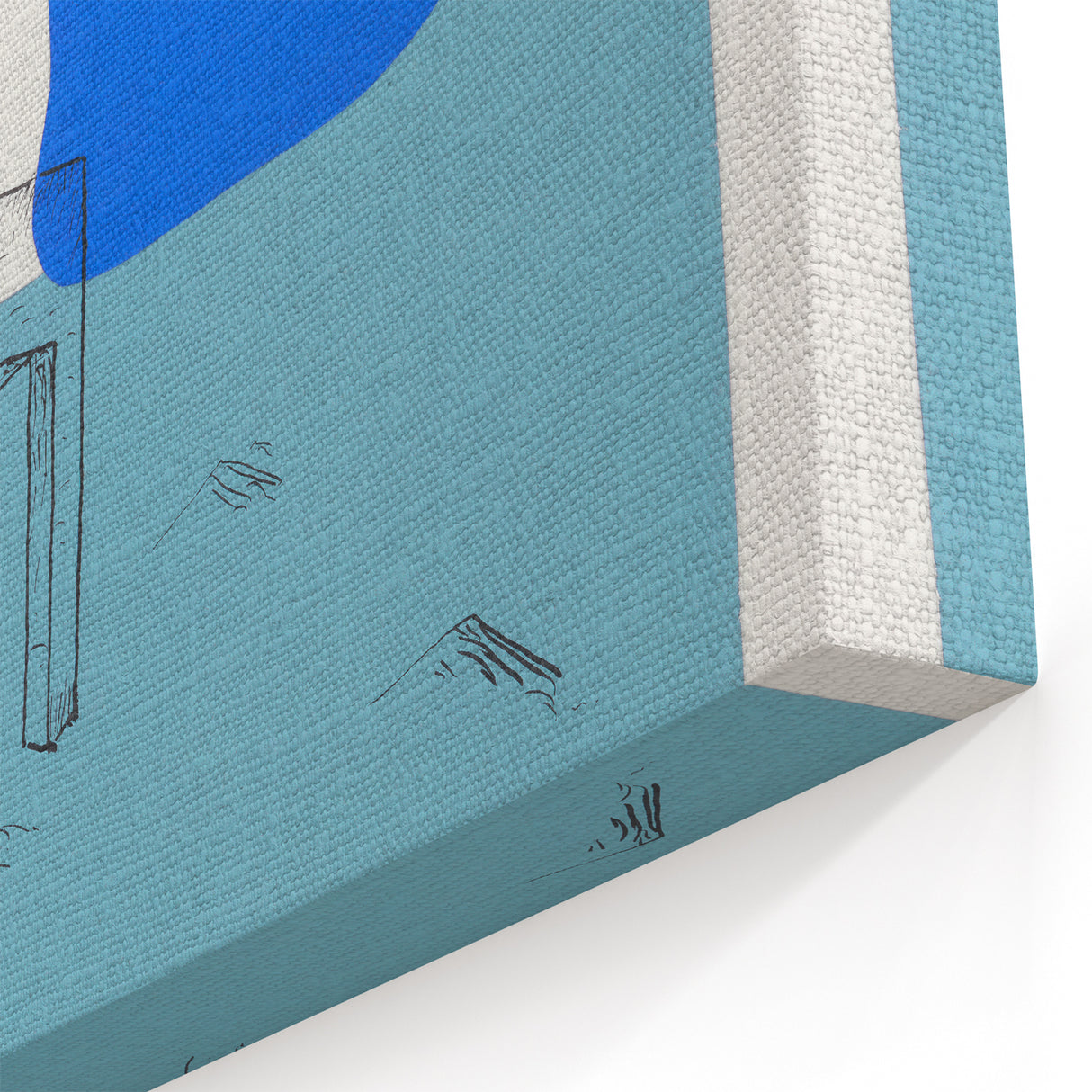 Modern Wall Art: Landscape with a Chair - Abstract Minimalism