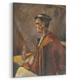 Modern Wall Art: Drinking Spirits - Reflective Portrait