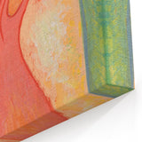 Modern Wall Art: Villager - Vibrant Folk-Inspired Portrait