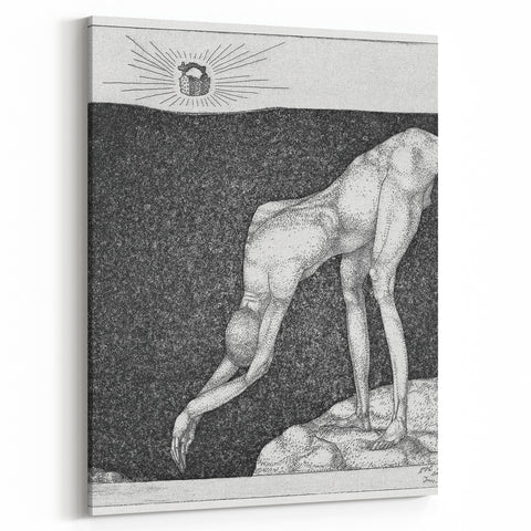 Modern Wall Art: The Monarchist - Thoughtful Surrealist Sketch