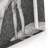 Modern Wall Art: The Monarchist - Thoughtful Surrealist Sketch