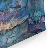 Abstract Canyon Layers Art - Blue Canyon Canvas Prints for Home Decor