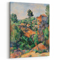 Modern Wall Art: Abstract Landscape with Vibrant Greens and Earthy Tones