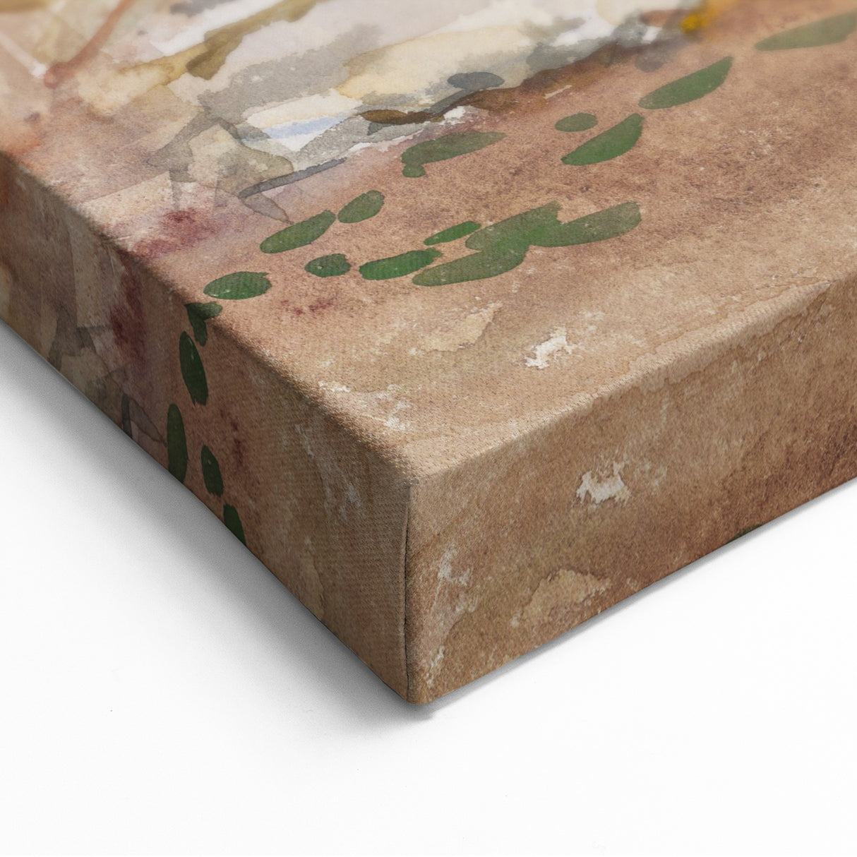 Modern Wall Art: Arched Doorway Watercolor in Earthy and Soft Hues