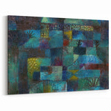 Modern Wall Art: Abstract Garden Scene Inspired by Paul Klee