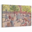 Modern Wall Art: Joyful Children Playing in a Sunlit Meadow