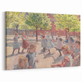 Modern Wall Art: Joyful Children Playing in a Sunlit Meadow