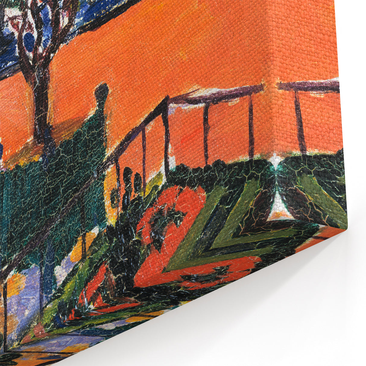 Modern Wall Art: Vibrant Luxembourg Gardens Scene by Sayen