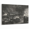 Modern Wall Art: Dramatic Seascape in Black and White by Bellows